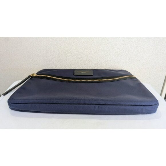 MARC JACOBS Nylon Laptop Sleeve Bag Pouch Blue Black - Picture 4 of 12